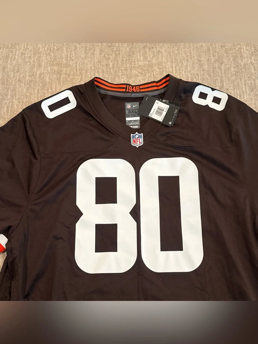Men’s Size 3XL Jarvis Landry #80 Cleveland Browns On Field Game Jersey NEW
